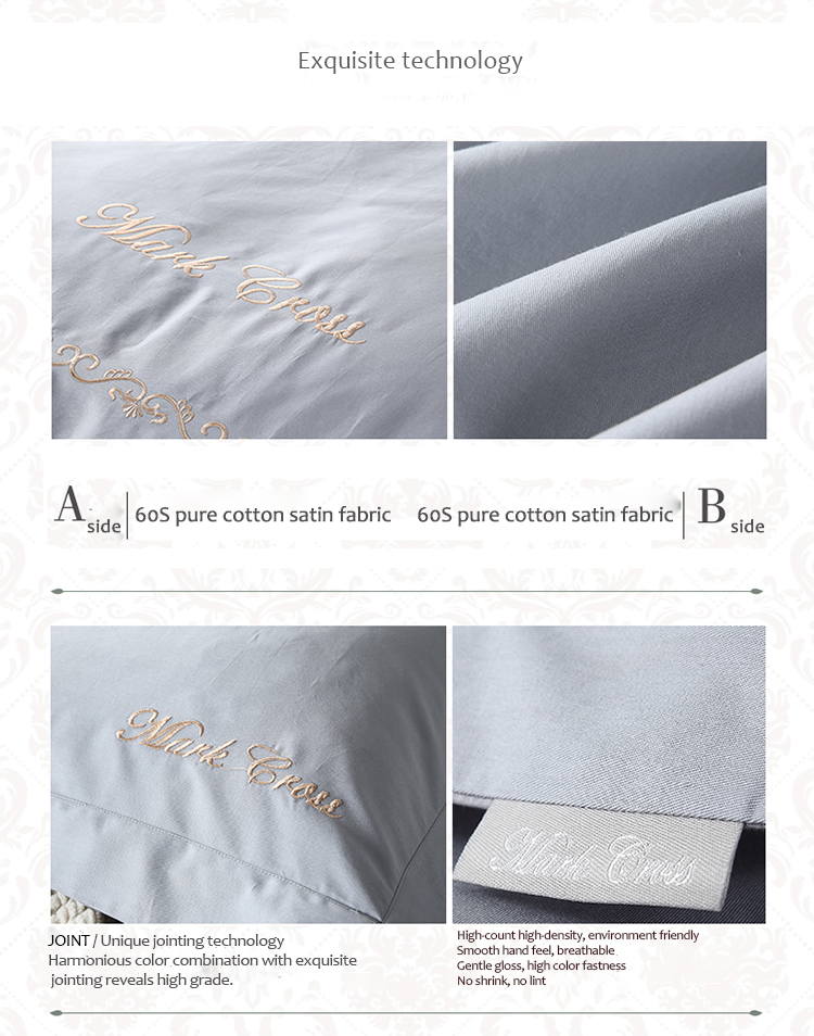 Comfortable King Grey Bed Linen