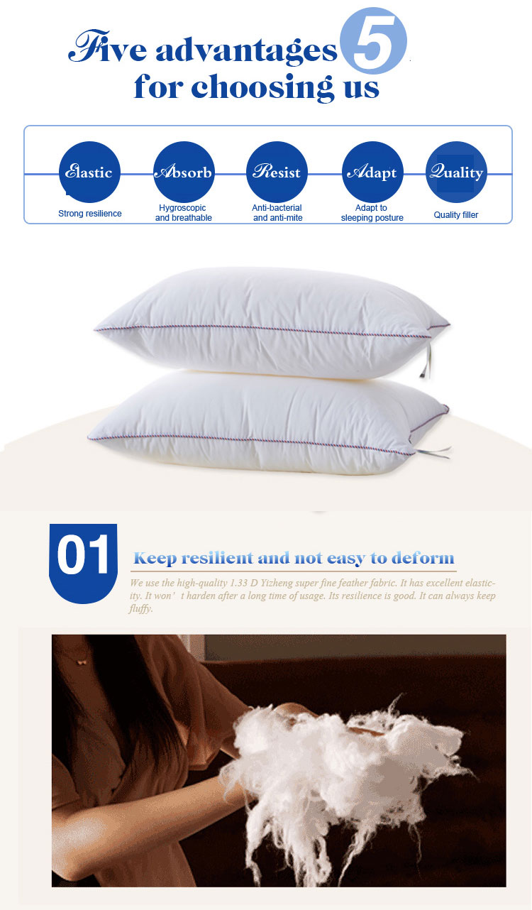 Durable Cotton Top Rated Bed Pillows