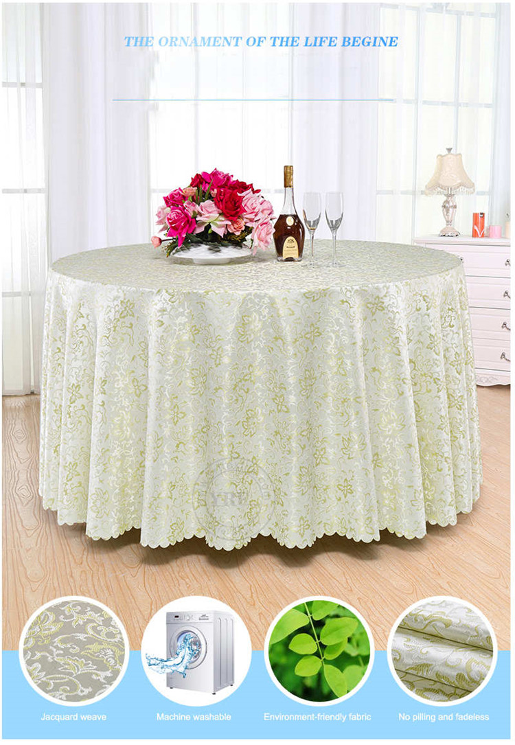 Sequin Wedding Round German Tablecloth