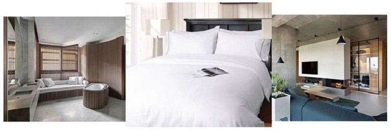 hotel white bedding sets