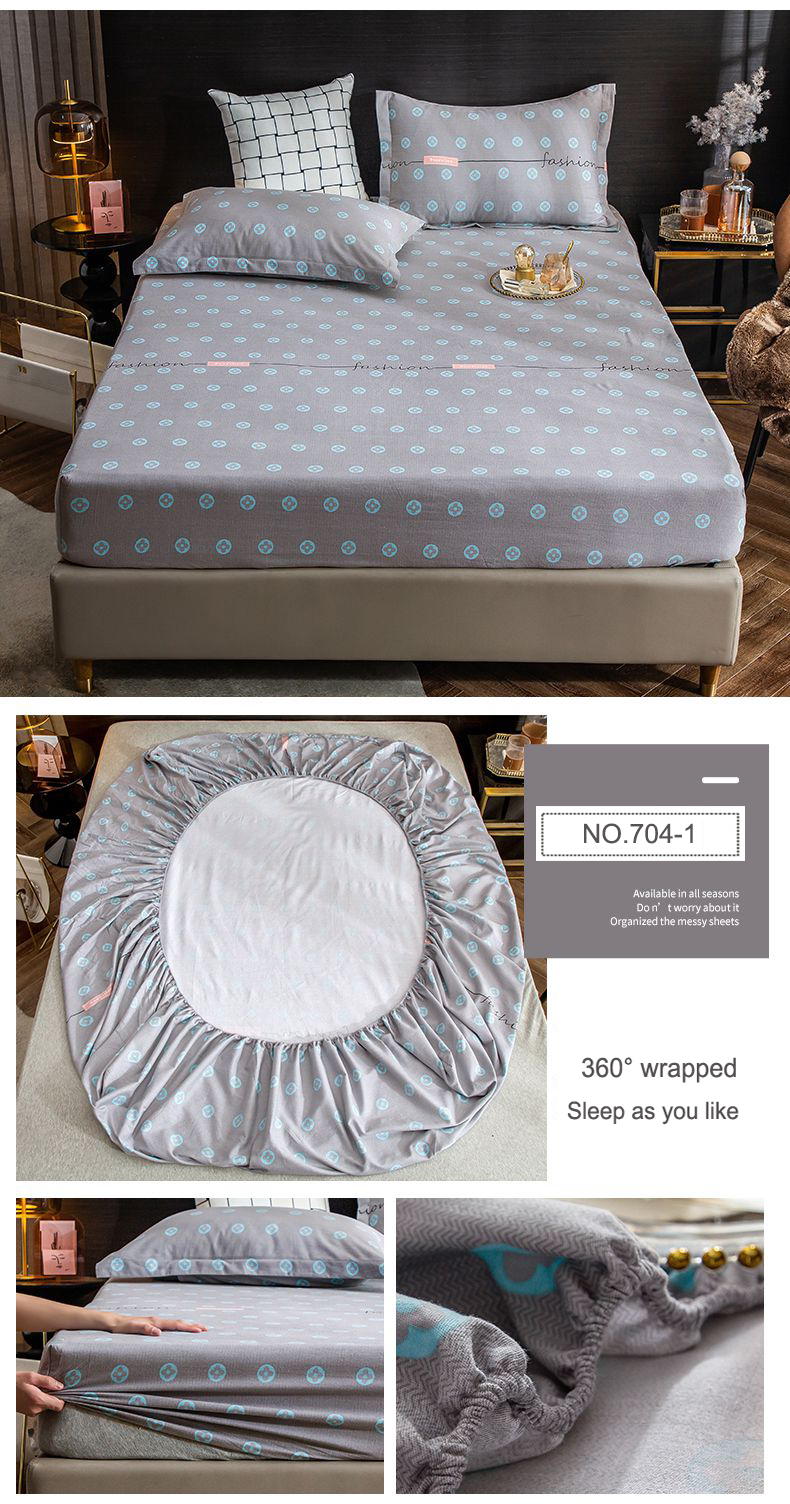 Stain Resistant Fitted Bottom Sheet Single