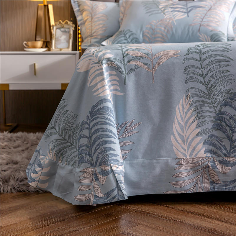 Queen Sheet Set Printing Leaf