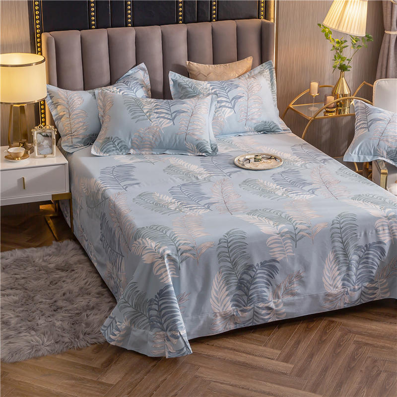 Printing Leaf Sheet Set Bed Linen