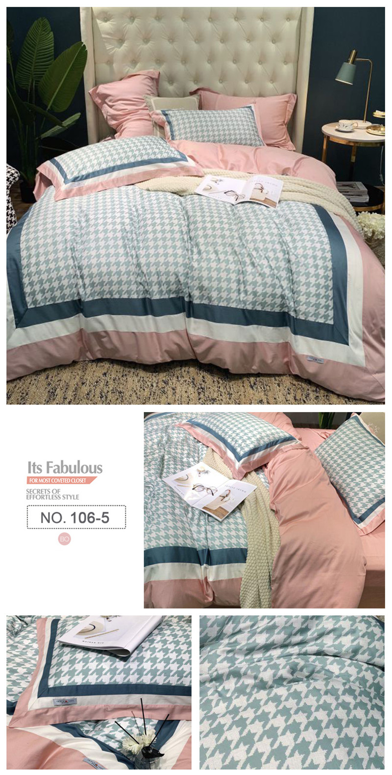 Cotton Fabric Bedding For 3PCS Full