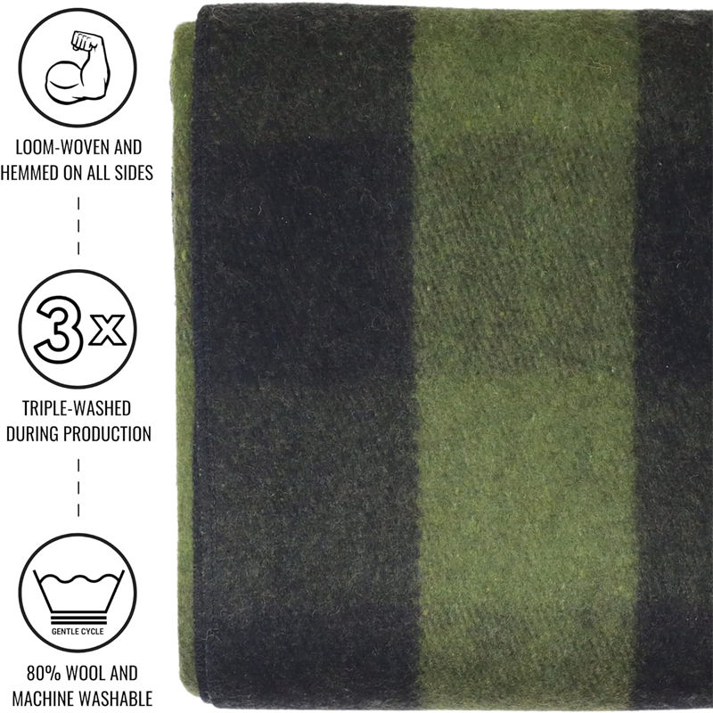 Survival Situations 280g/h Moisture - wicking 190cm Wool Blanket