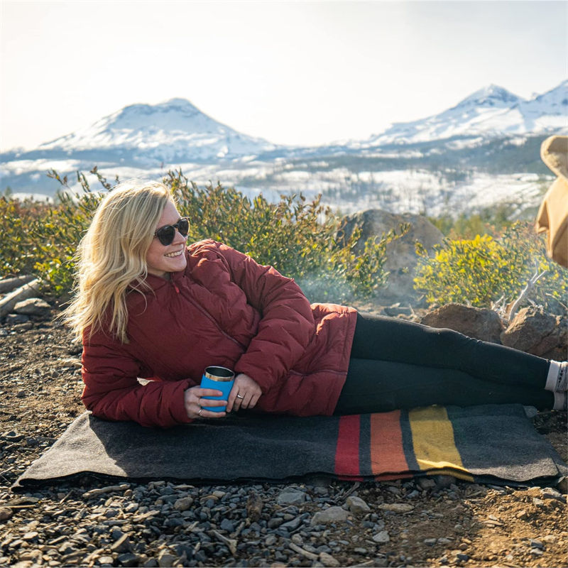 Wool blanket comfort of natural fabric