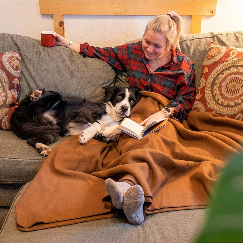 Camel Moisture - Regulating 90% Wool Disaster - Relief Blanket