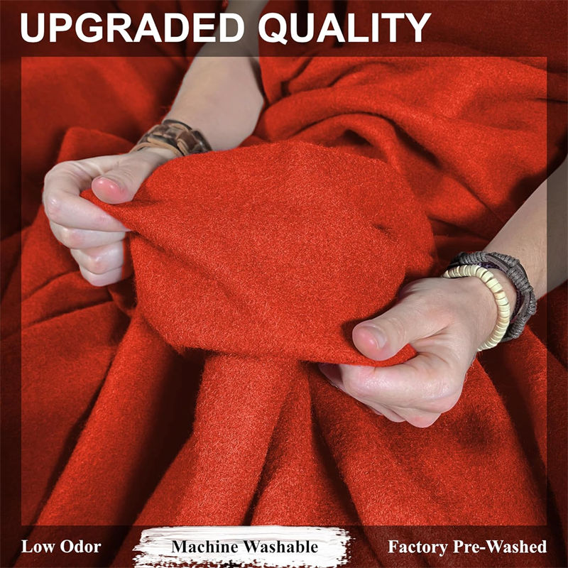 220g 70% Wool Orange - Blue Blanket