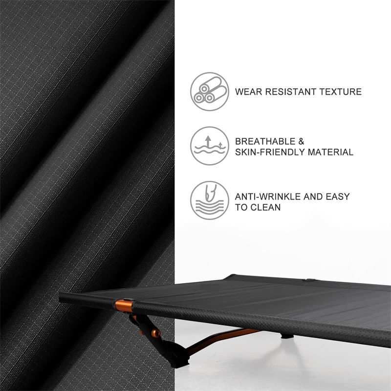 High-strength aluminum foldable bed