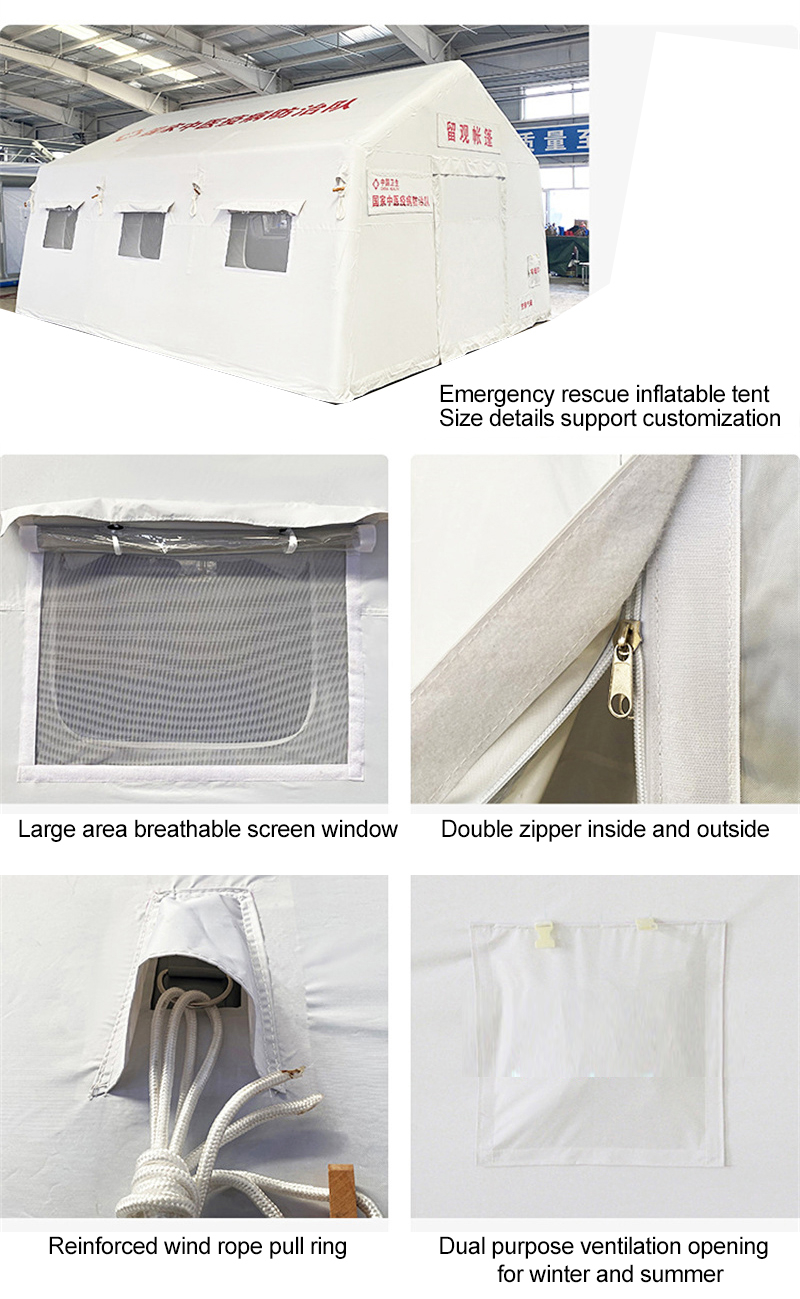 Small tent 95% UV block White for disaster relief