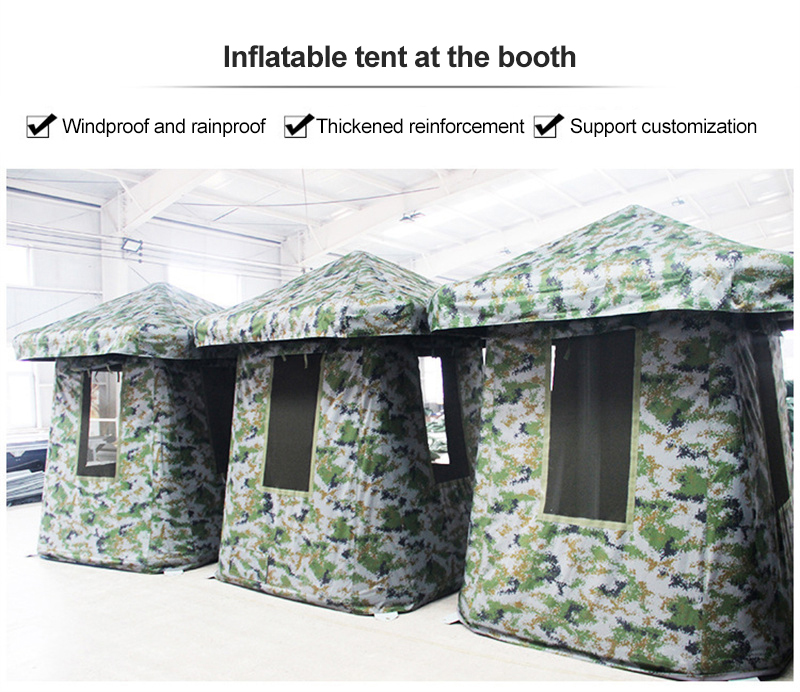 Conceal flood relief booth