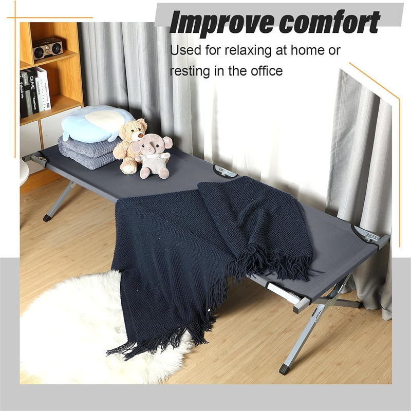 Medical rescue aluminum foldable bed