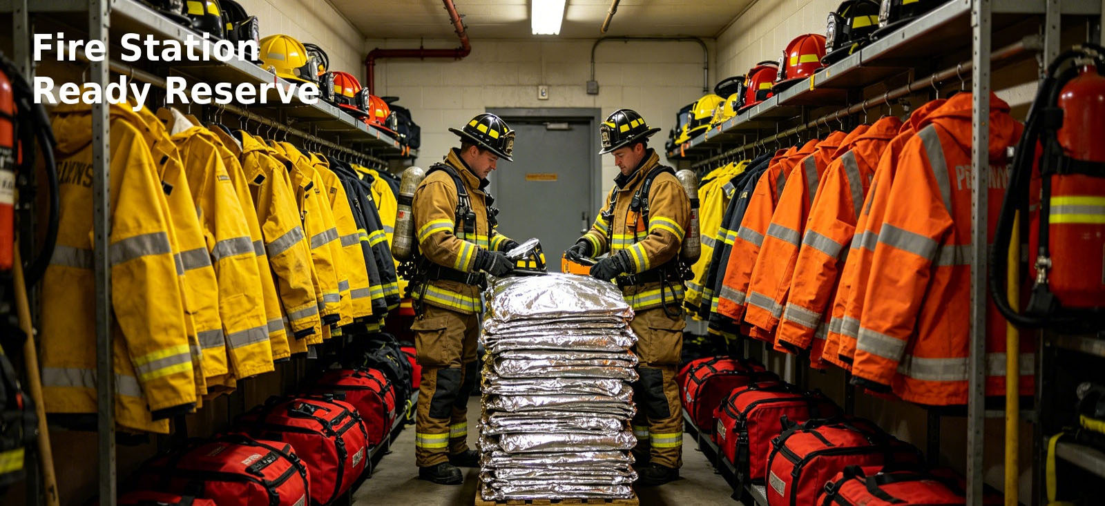 Emergency blankets stocked with fire service response equipment for bulk procurement review Emergency blankets stocked with fire service response equipment for bulk procurement review