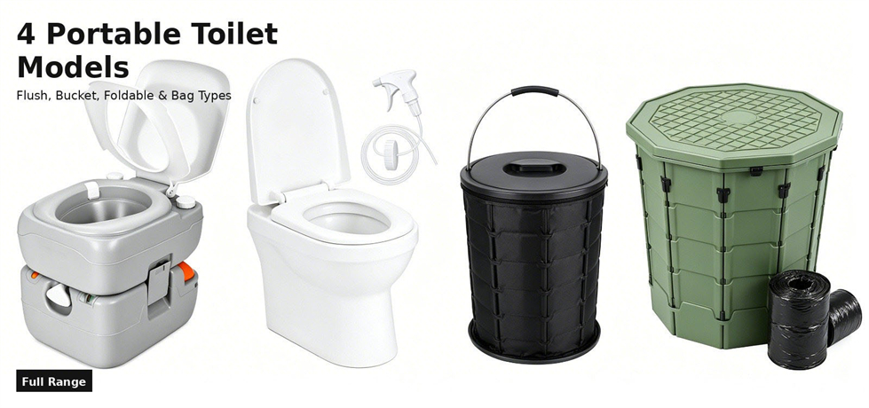 Portable toilet options for emergency site procurement for procurement review and emergency site allocation