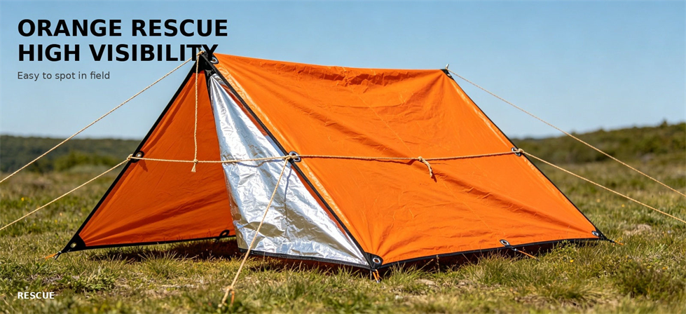 High-visibility orange emergency canopy for field response use for bulk procurement review