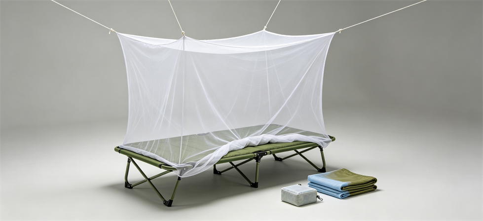 Emergency mosquito net comparison image for initial sourcing used to compare product forms before government procurement approval