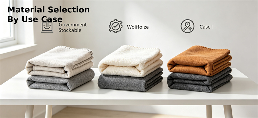 Relief blanket material selection options for use-case comparison and buyer specification writing