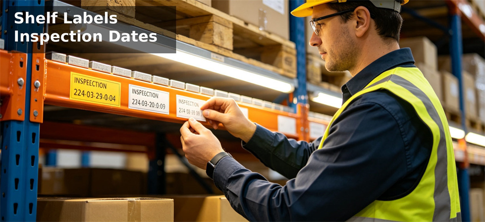 Relief blanket shelf label inspection for stock rotation dates and traceable warehouse reserve management