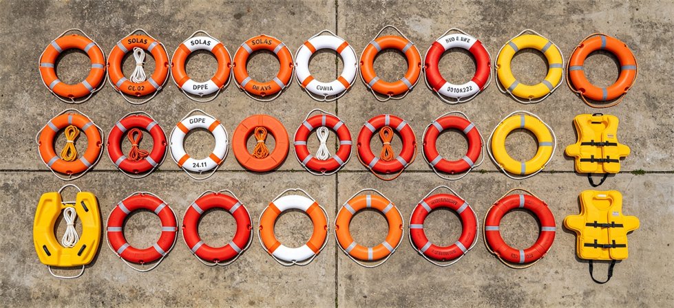 Rescue Lifebuoys showing model range for humanitarian relief distribution and stockpile review