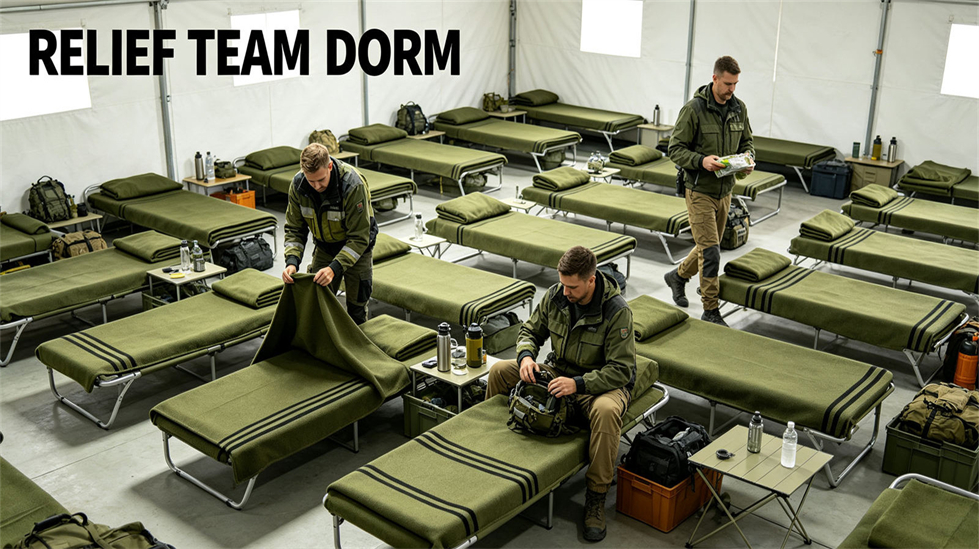 Field camp wool blanket shown in a practical supply setting for issue point preparation in field logistics and camp supply.