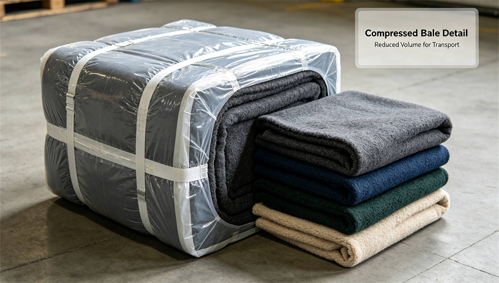 Emergency blanket packing presentation showing solid color dark brown for institutional procurement review Emergency blanket packing presentation showing solid color dark brown for institutional procurement review