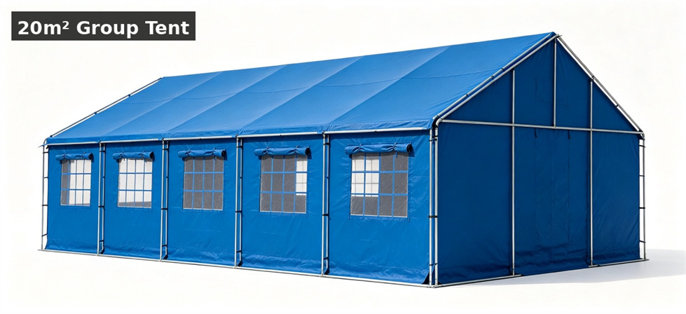 Relief tent 20sqm blue for institutional relief tent procurement and project review Relief tent 20sqm blue for institutional relief tent procurement and project review