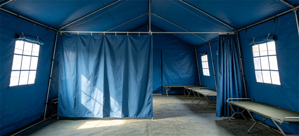 Relief tent partition shown for common layout issues and how to solve them in institutional relief tent procurement planning Relief tent partition shown for common layout issues and how to solve them in institutional relief tent procurement planning