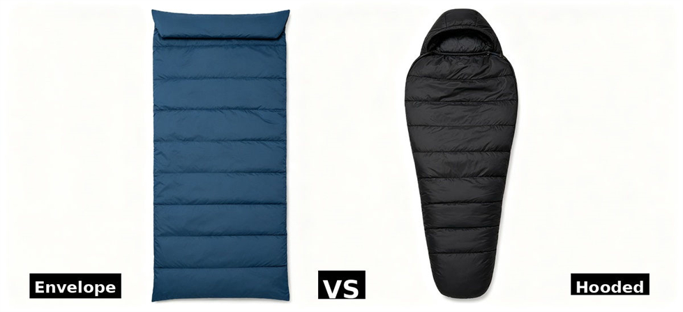 Sleeping bag types compared for institutional procurement selection for government stockpile, institutional supply and