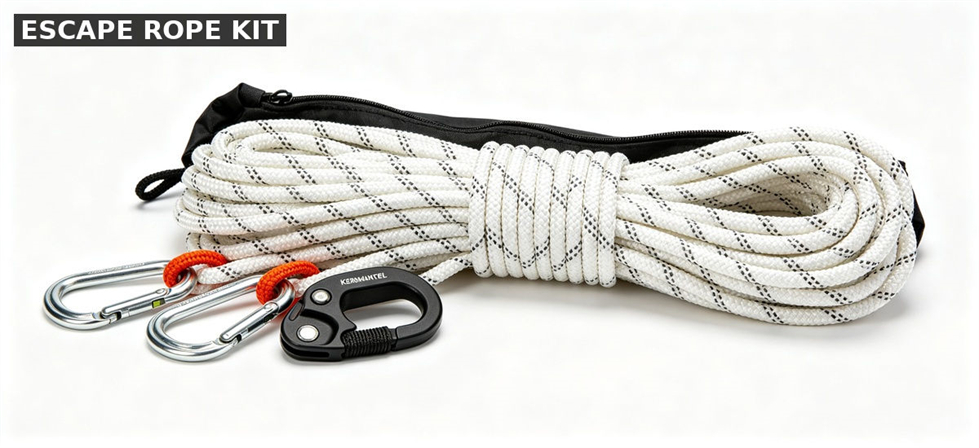 Firefighter gear escape rope for institutional procurement, inspection and supply planning Firefighter gear escape rope for institutional procurement, inspection and supply planning
