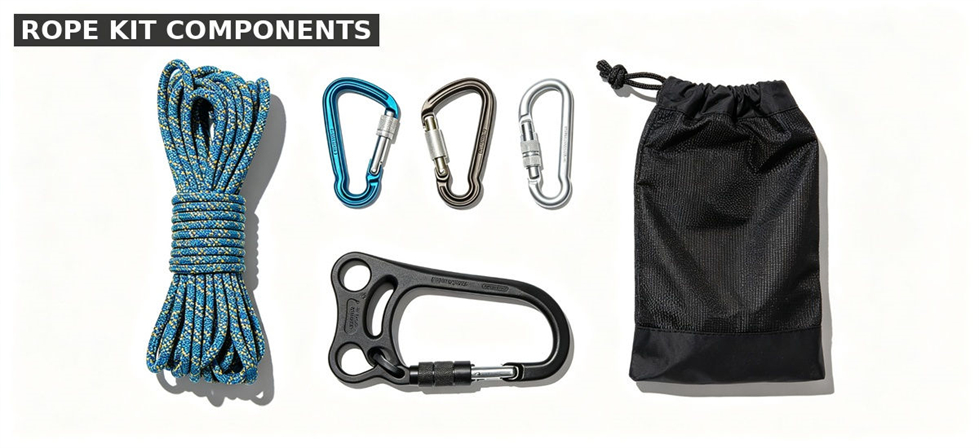 Firefighter gear rope components for institutional procurement, inspection and supply planning