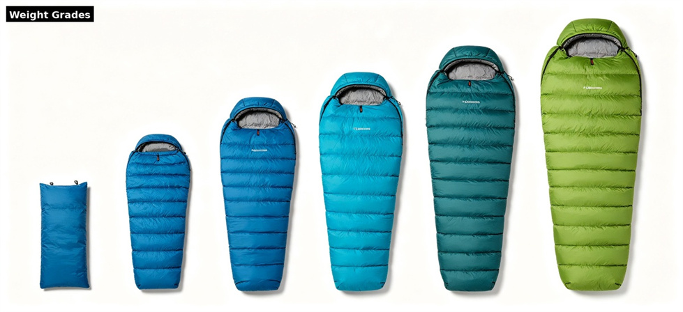 Sleeping bag weight thickness for institutional sleeping bag procurement and supply planning
