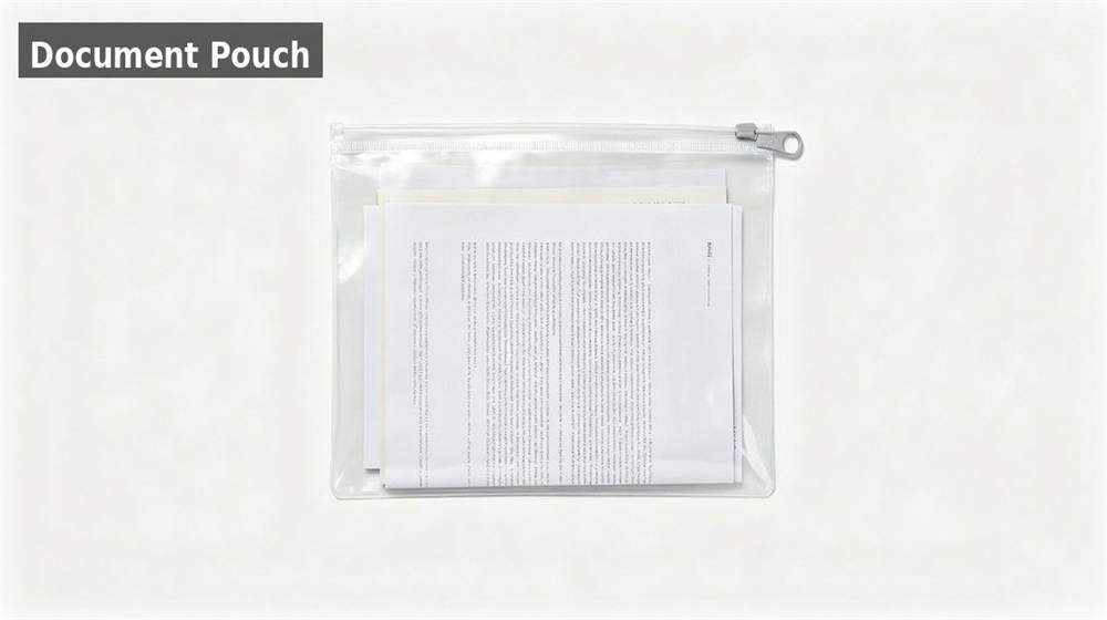 Waterproof document pouch emergency papers protection passport and insurance documents