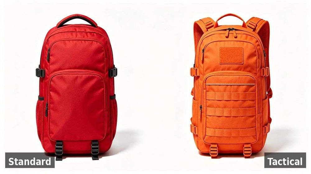 Red vs orange emergency backpack comparison product selection for different emergency scenarios