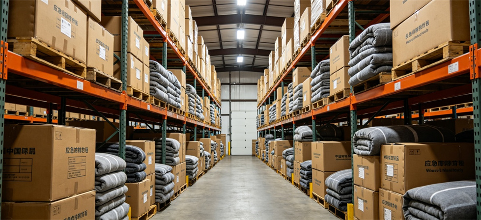 Blanket stockpile warehouse for institutional blanket procurement, inspection and supply planning