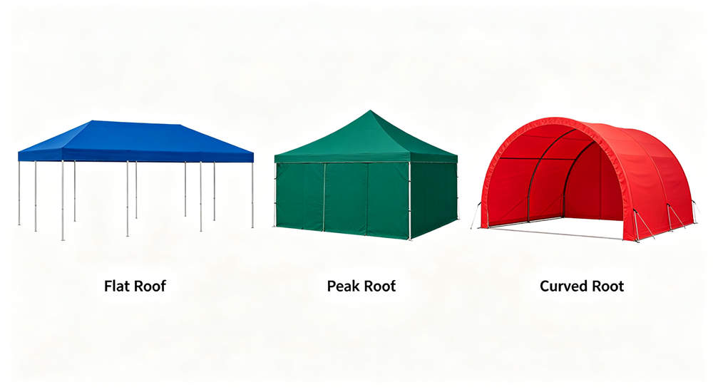 red tent cover mismatch with loose sagging fabric incorrect fit