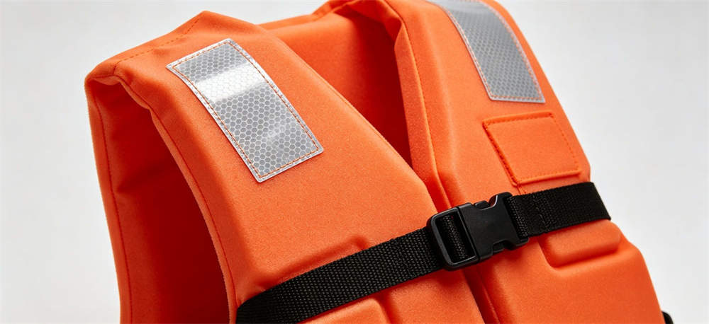 Life jacket detail reflective strip buckle for institutional procurement, inspection and supply planning Life jacket detail reflective strip buckle for institutional procurement, inspection and supply planning