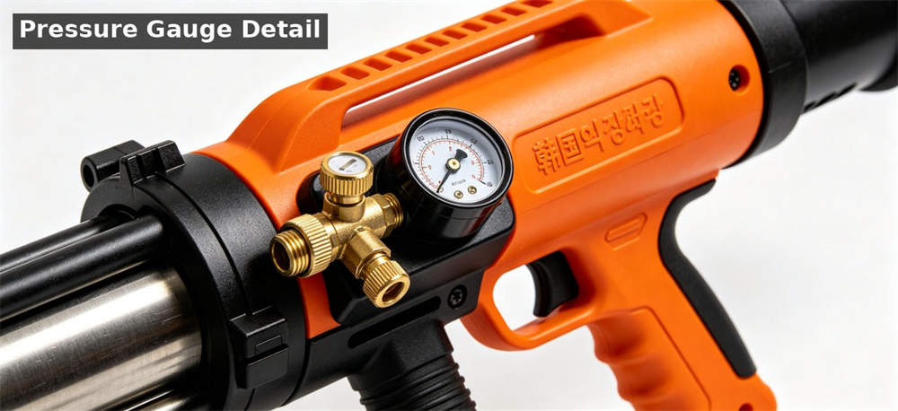 Pneumatic thrower pressure gauge detail for institutional procurement, inspection and supply planning Pneumatic thrower pressure gauge detail for institutional procurement, inspection and supply planning