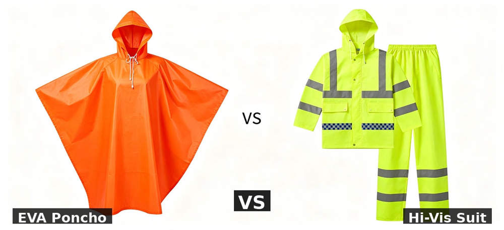 Vs eva poncho vs hivis suit for institutional procurement, inspection and supply planning Vs eva poncho vs hivis suit for institutional procurement, inspection and supply planning