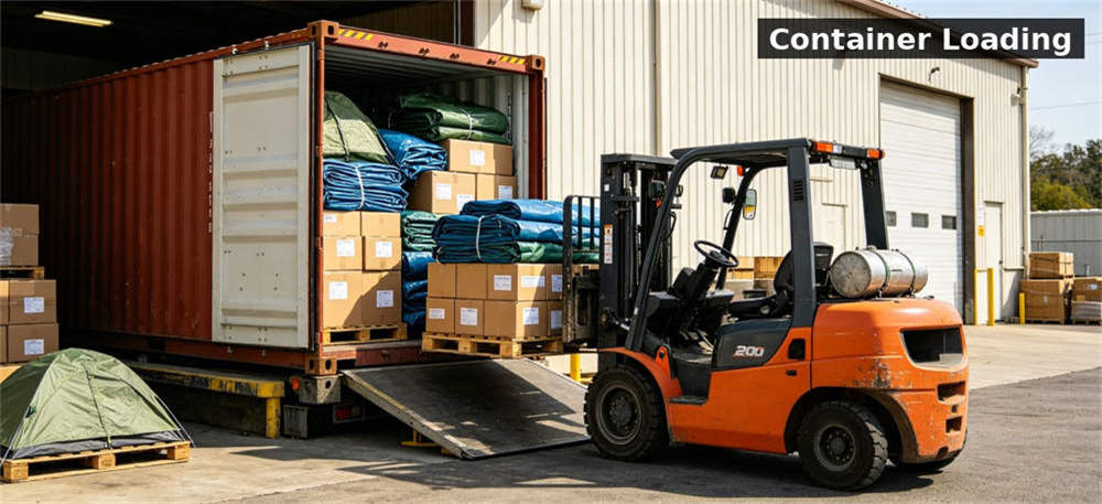 Sunshade container loading for institutional procurement, inspection and supply planning