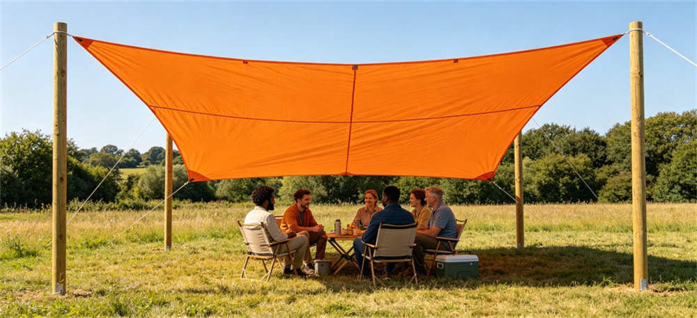 Sunshade orange pe field shade for institutional procurement, inspection and supply planning