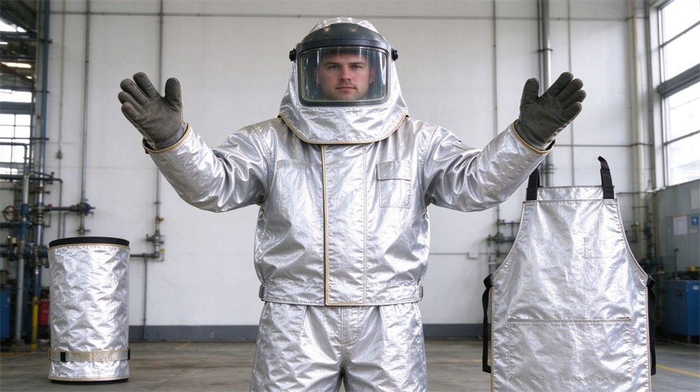 heat resistant coverall full set warehouse storage professional grade certified standard high quality durable reliable industrial safety equipment for bulk wholesale supply from China factory direct heat resistant coverall full set warehouse storage professional grade certified standard high quality durable reliable industrial safety equipment for bulk wholesale supply from China factory direct