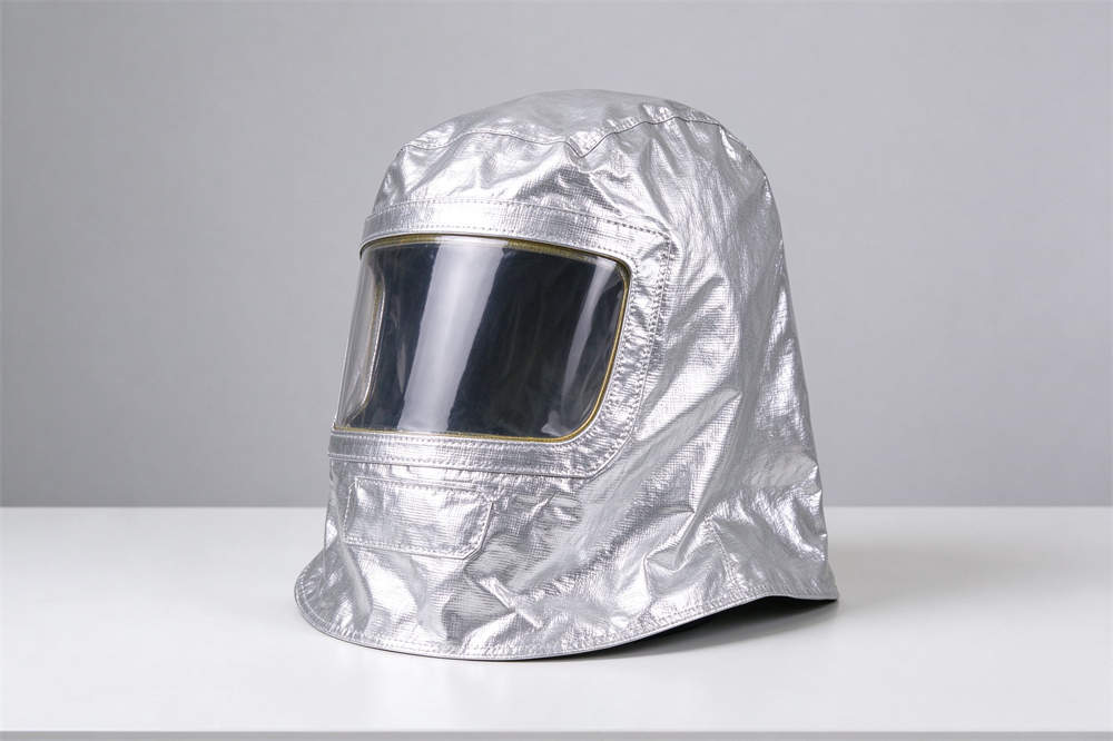 Smoke hood EN403 silver aluminized with transparent visor, fire escape emergency survival kit supplies for disaster preparedness and safety Smoke hood EN403 silver aluminized with transparent visor, fire escape emergency survival kit supplies for disaster preparedness and safety