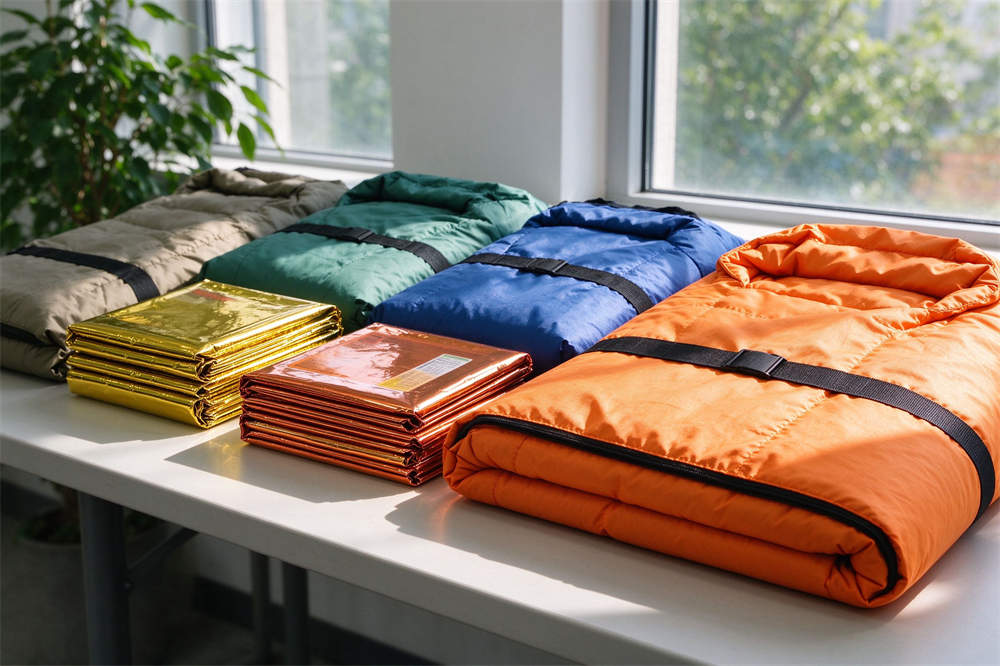 Blankets and sleeping bags multiple colors collection, comfort supplies for home flu kit and influenza recovery