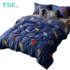 Комфортное шерстяное одеяло с цветочным принтом ананасов