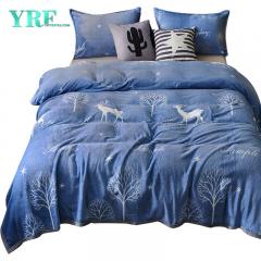 Супер мягкое синее одеяло для пикника с рисунком из мультфильмов